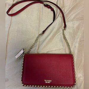 Victoria’s Secret Red and Gold Crossbody Bag